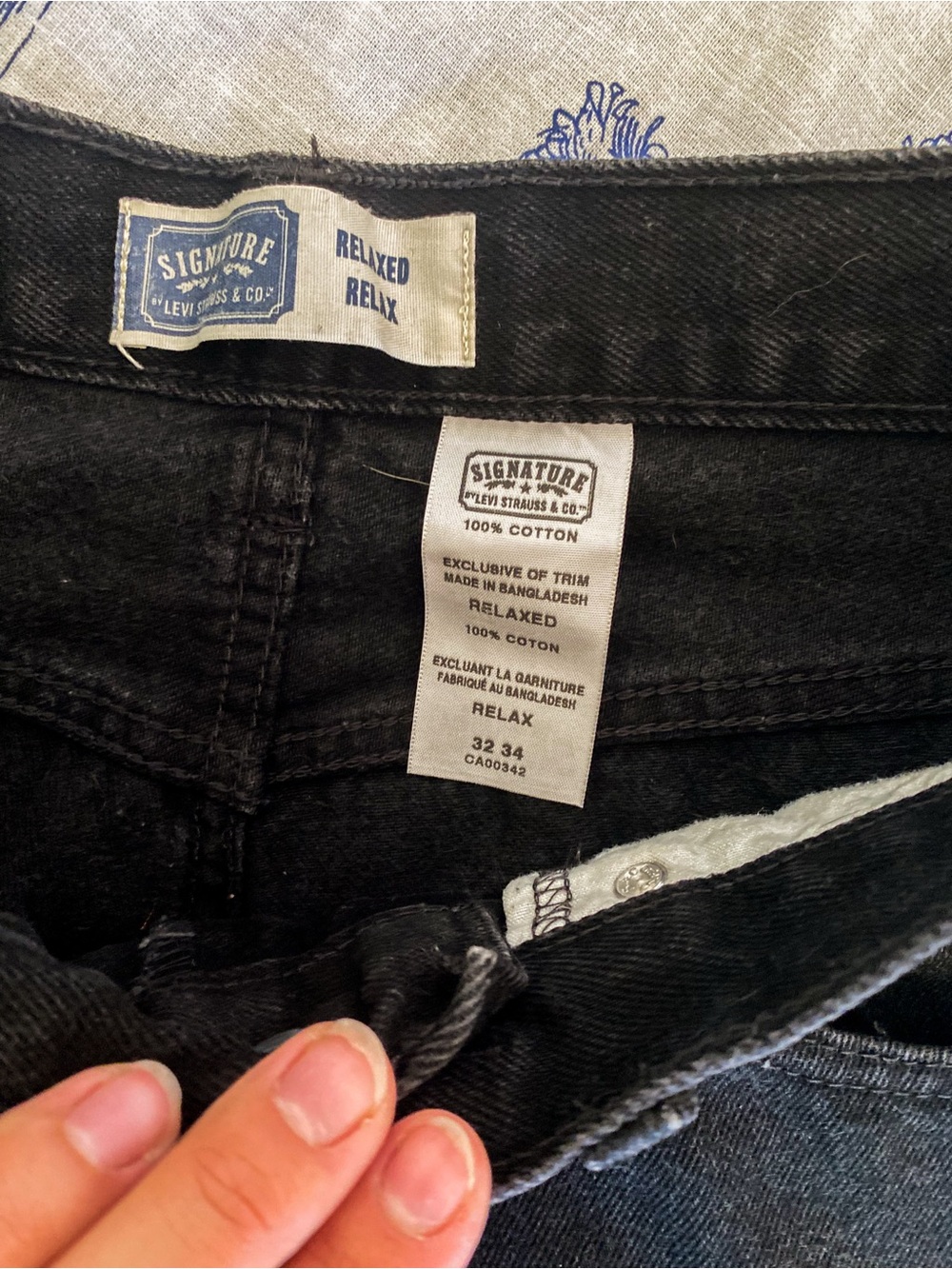 LEVI STRAISS & CO. | Cotton Blend Classic Straight Leg High Waist Jeans - Picture 5 of 6